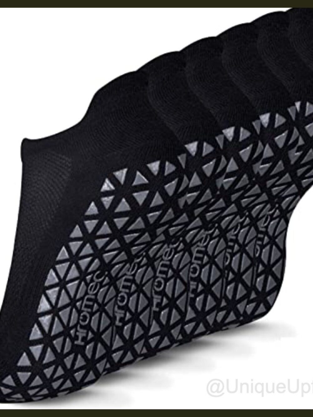 Hromec Non Slip Grip Socks Cotton Yoga Pilates Barre